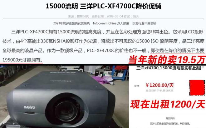 仪如今二手才几百块流明度高达15000pg电子免费模拟器当年20万元的投影(图5)